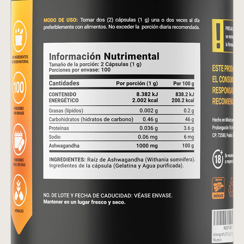 BLIFE ASHWAGANDHA 200 CAPS | 500 G
